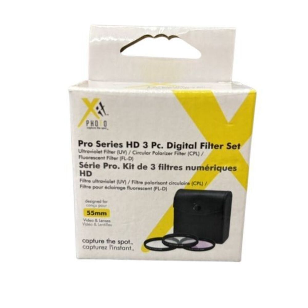 Xit Photo Pre Series HD 3 Pc. Digital Filter Set For 55mm *New*